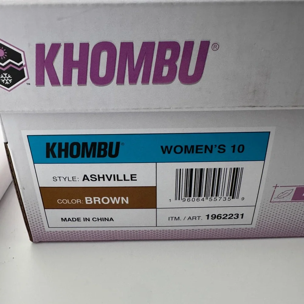 Khombu Ashville Sandals Womens 10 Brown New Suede Buckle Slide Comfort Shoes